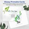 Avery 4-1/4" x 5-1/2" Rectangle Rounded Corner, Glossy White Postcards
